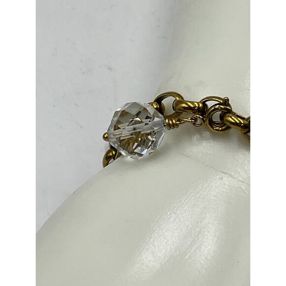 Juicy Couture Authentic Guitar Megaphone Heart Crystal Y2K Charm Bracelet - Picture 10 of 14